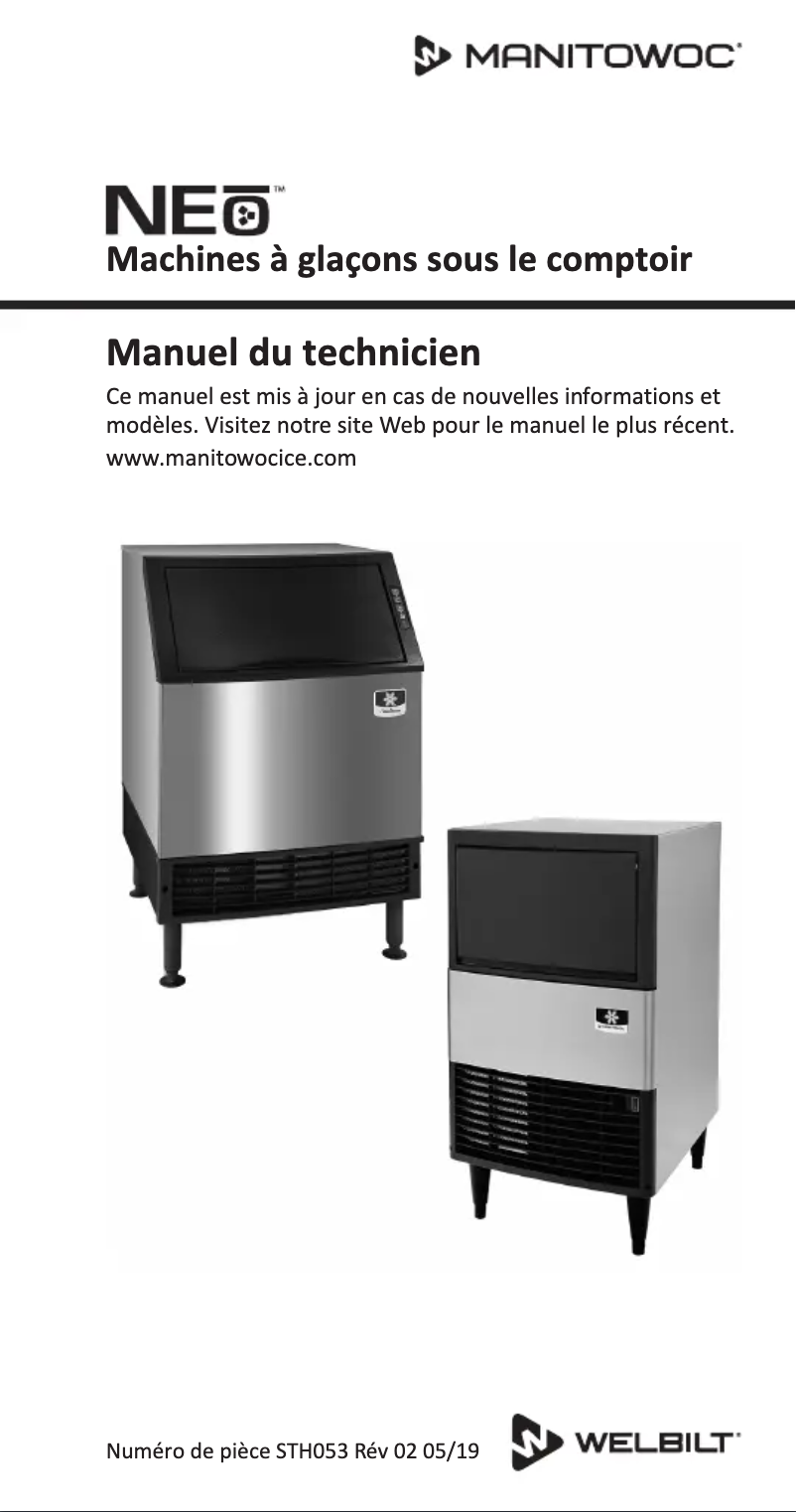 Page n°1 - Manuel utilisateur Manitowoc NEO 310