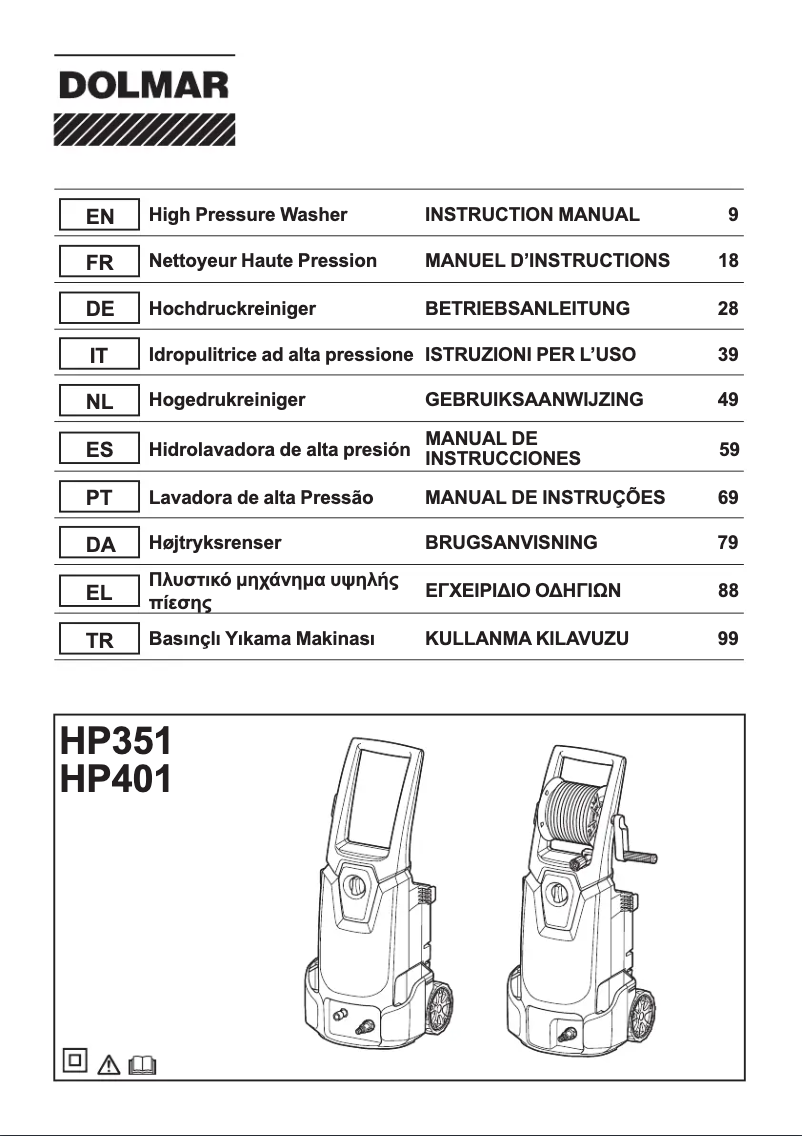 Image de la première page du manuel de l'appareil HP401
