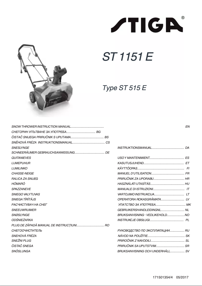 Image de la première page du manuel de l'appareil ST 1151 E