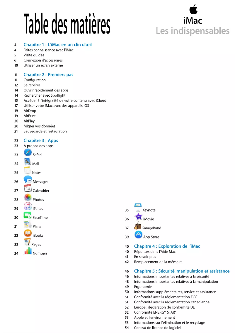 Image de la première page du manuel de l'appareil iMac 27"