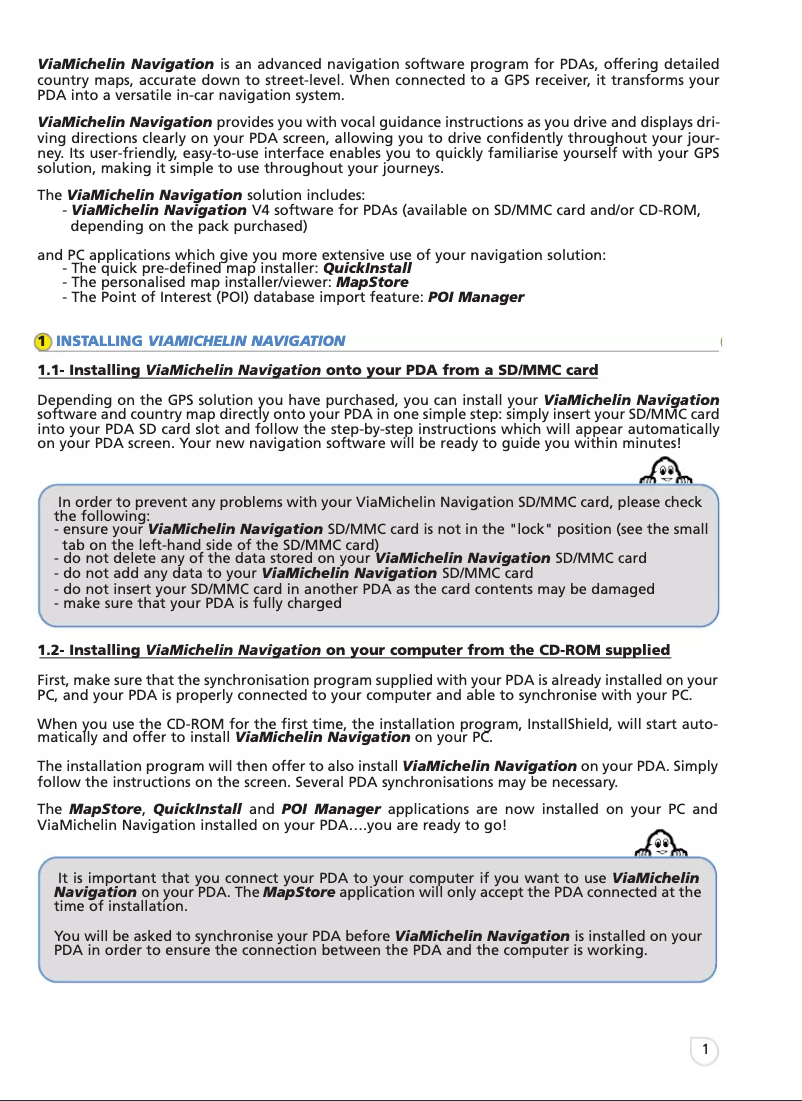 Image de la première page du manuel de l'appareil NAVIGATION 4