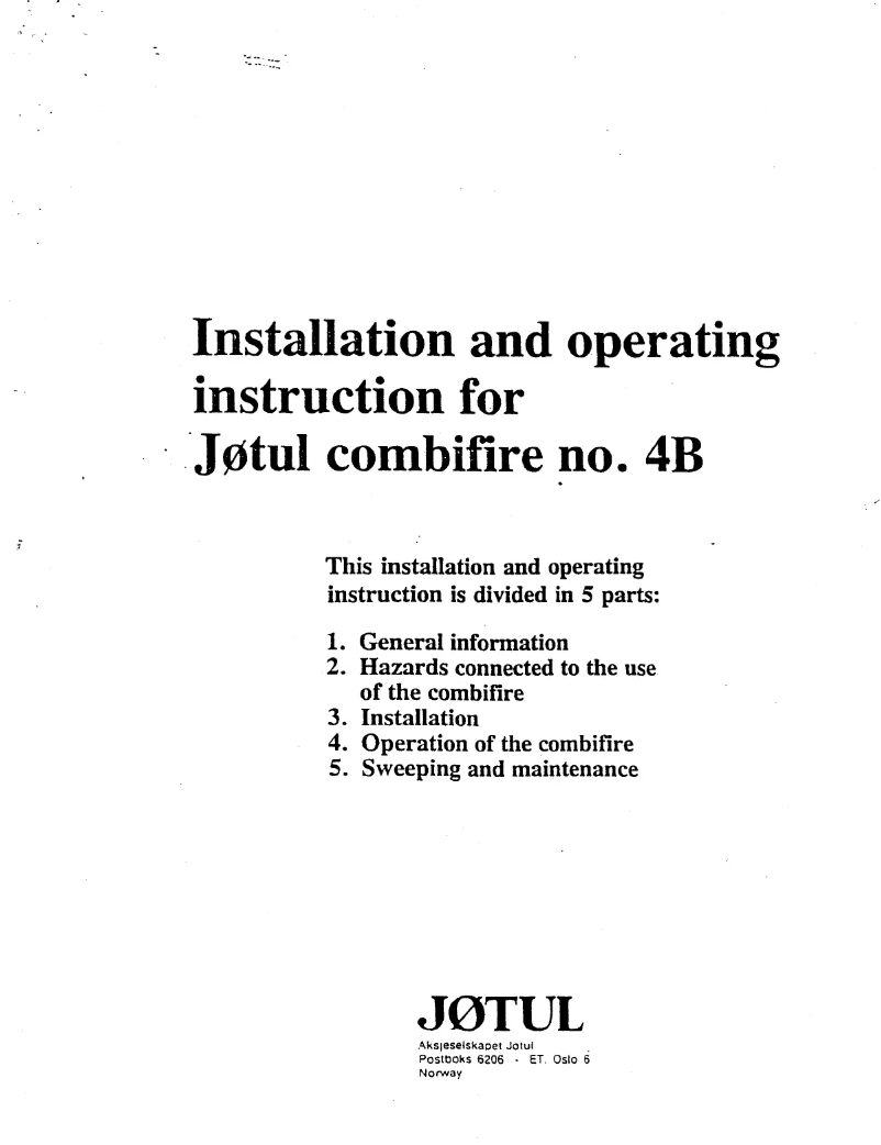 Image de la première page du manuel de l'appareil Combifire 4B