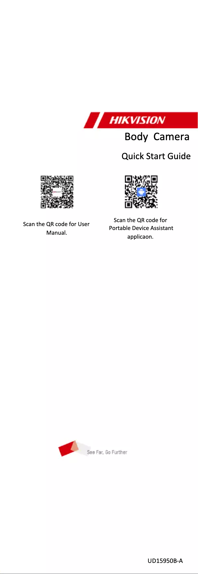 Page 1 de la notice Guide de démarrage rapide Hikvision DS-MCW405