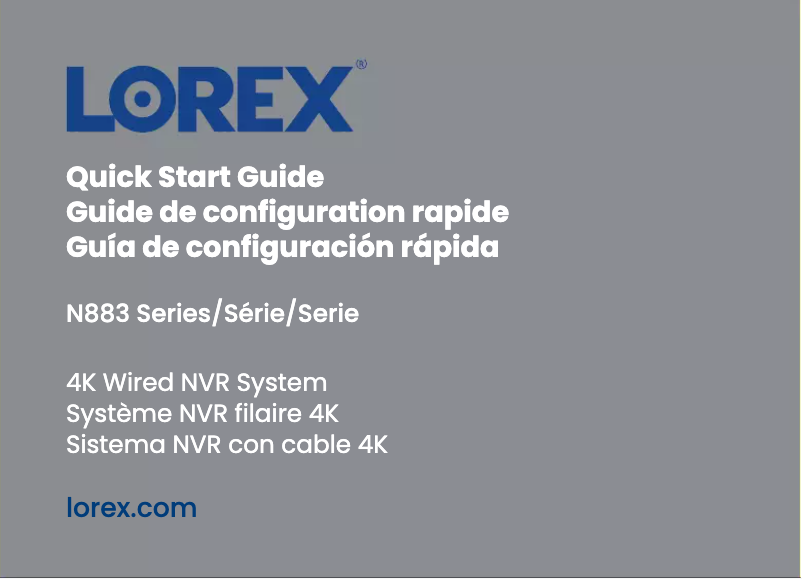 Página 1 del manual Guía de inicio rápido Lorex N883A64B