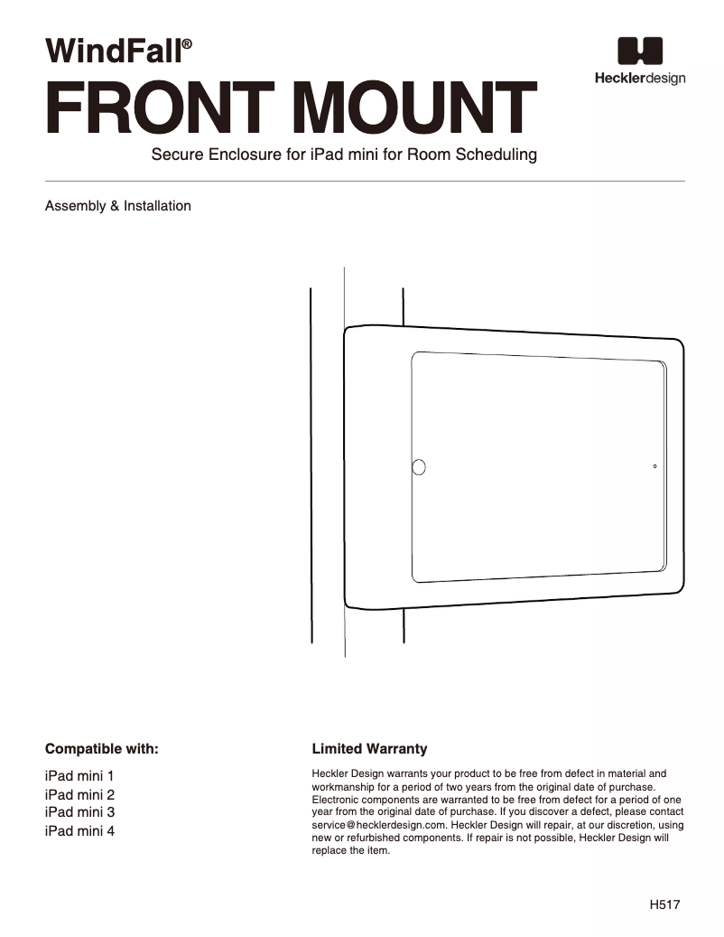 Page 1 de la notice Manuel utilisateur WindFall H517-BG