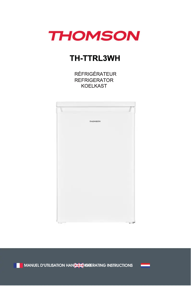 Image de la première page du manuel de l'appareil TH-TTRL3WH