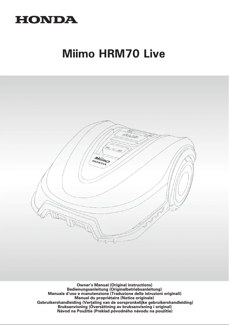 Image de la première page du manuel de l'appareil Miimo HRM 70 Live