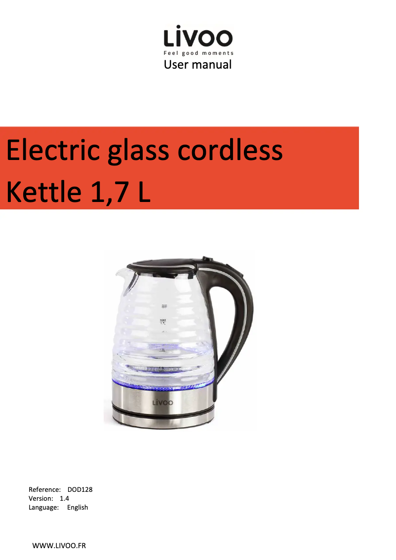 Page n°1 - Manuel utilisateur Livoo DOD128