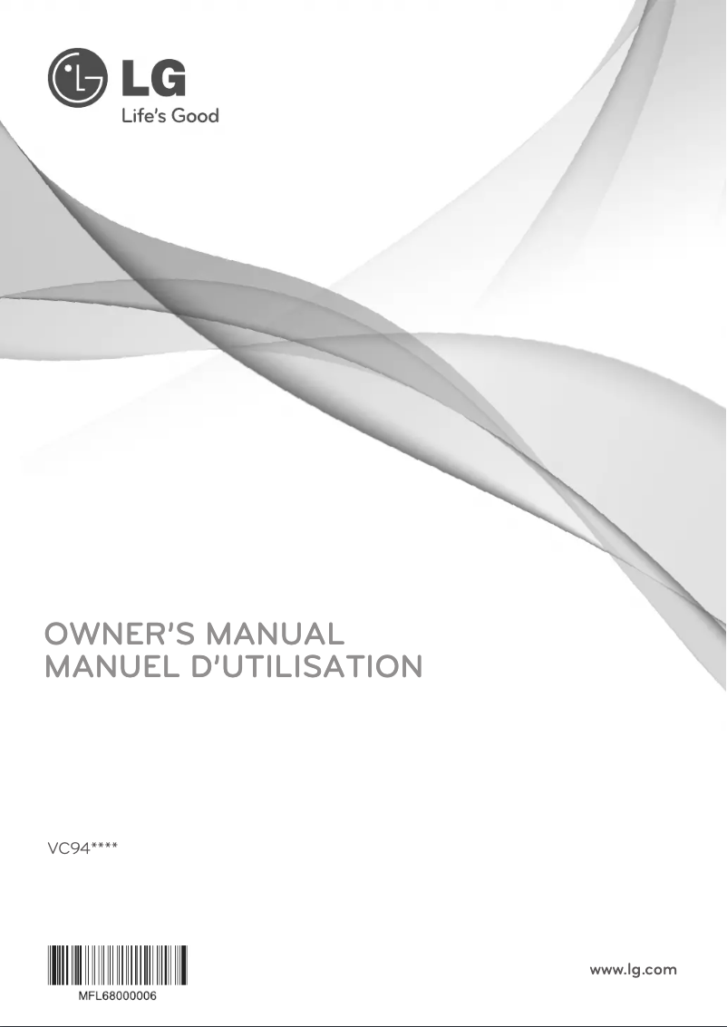 Page n°1 - Manuel utilisateur LG VC9422RH