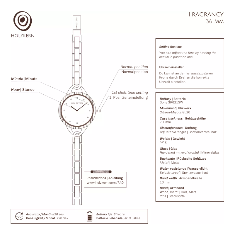 Image de la première page du manuel de l'appareil Neroli