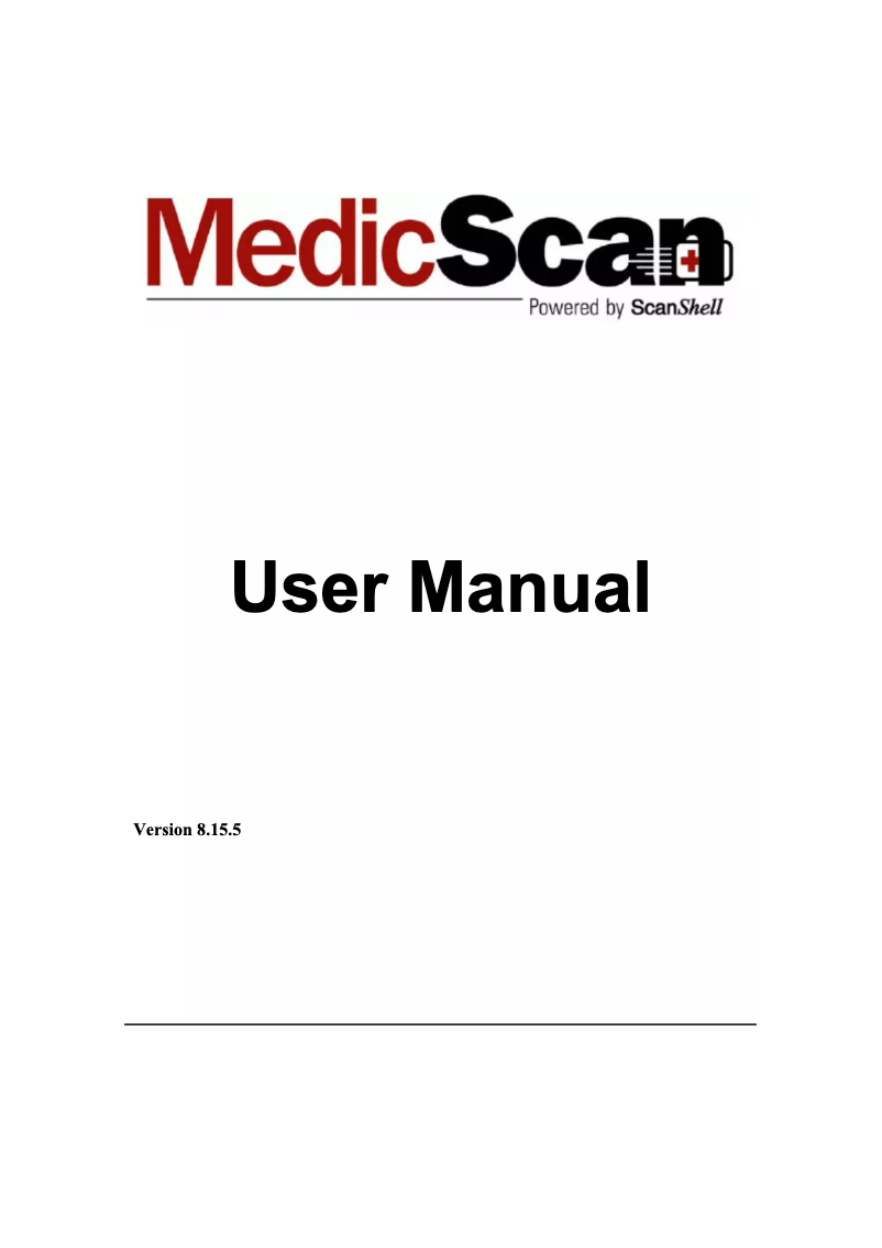 Page n°1 - Manuel utilisateur Ambir MedicScan