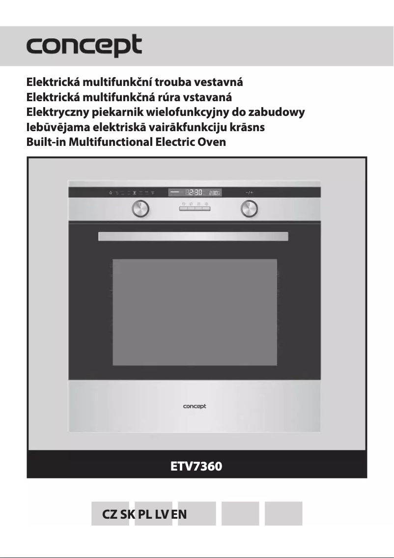 Page 1 de la notice Manuel utilisateur Concept ETV7360