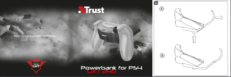 Page 1 de la notice Manuel utilisateur Trust GXT 240