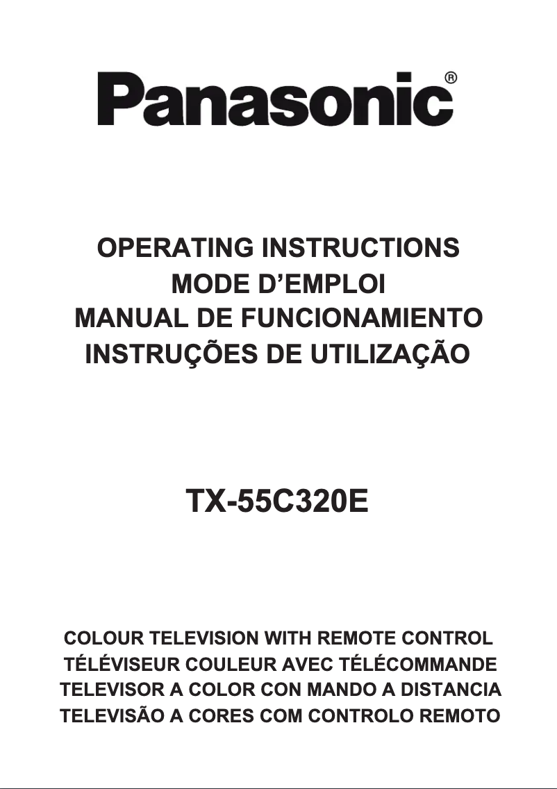 Página 1 del manual Manual de usuario Panasonic Viera TX-55C320E