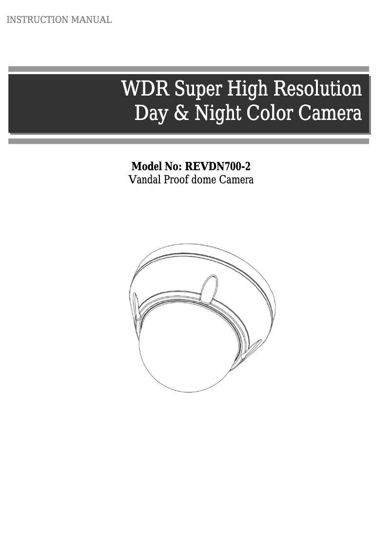 Page n°1 - Manuel utilisateur REVO REVDN700-2