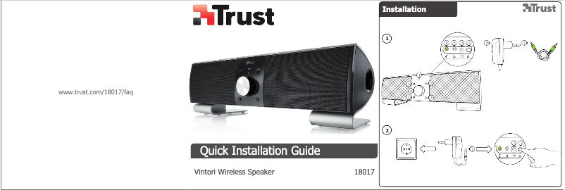 Página 1 del manual Manual de usuario Trust Vintori Wireless Speaker 18017