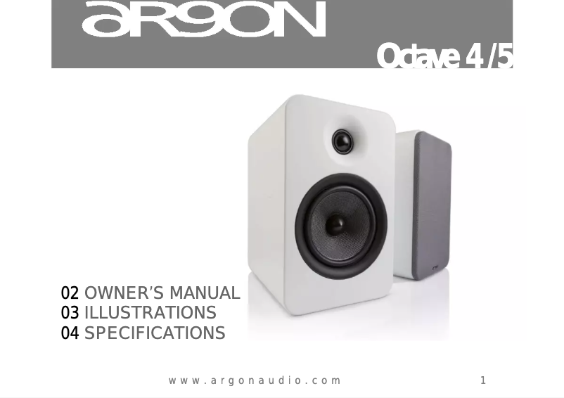 Página 1 del manual Manual de usuario Argon Octave 5