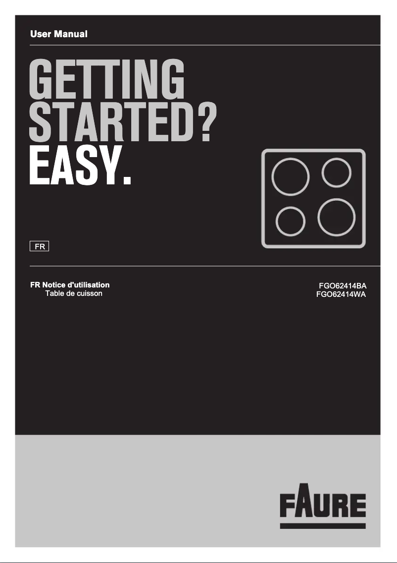 Page 1 de la notice Manuel utilisateur Faure FGO62414WA
