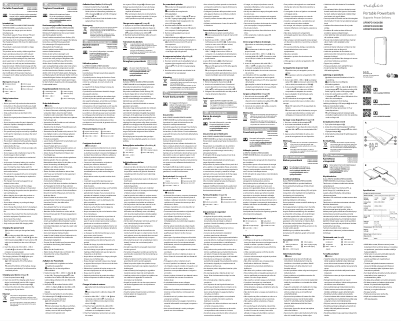 Page n°1 - Manuel utilisateur Nedis UPBKPD30000BK