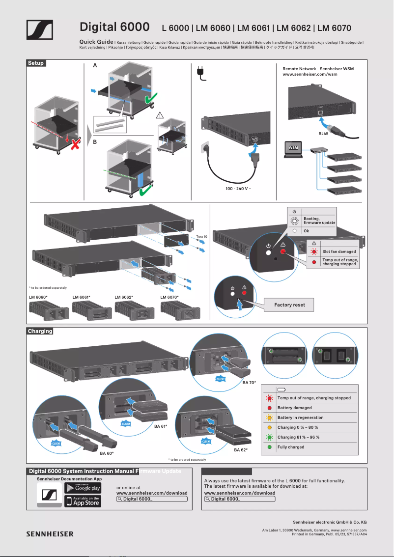 Image de la première page du manuel de l'appareil LM 6070