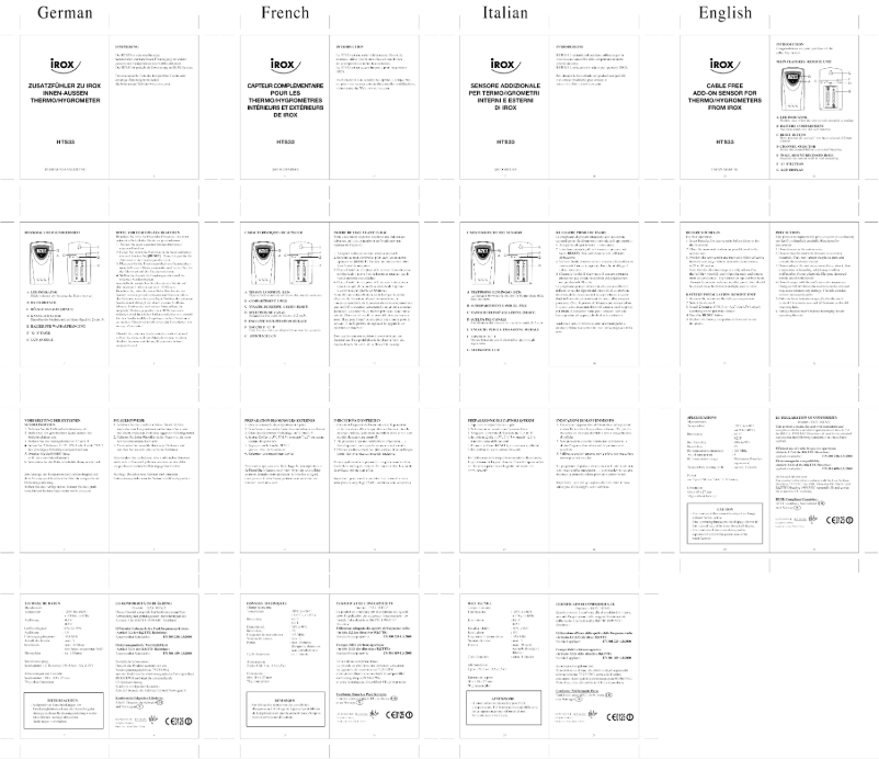 Imagen de la primera página del manual del dispositivo HTS33