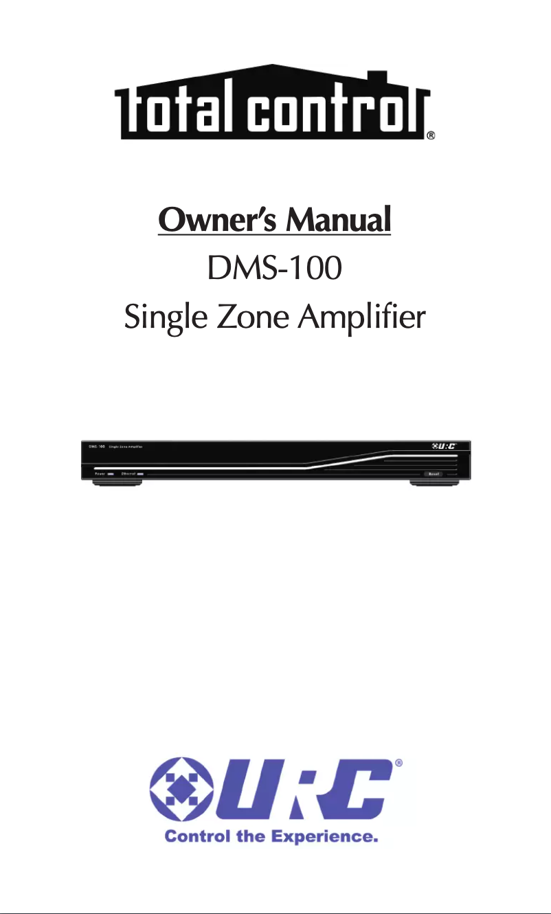 Page n°1 - Manuel utilisateur Universal Remote Control DMS-100