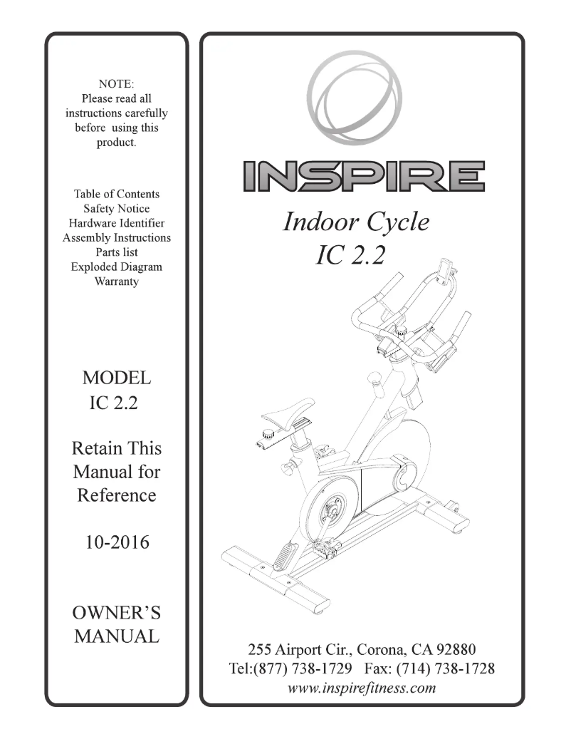 Page 1 of the manual User Manual Inspire IC2.2