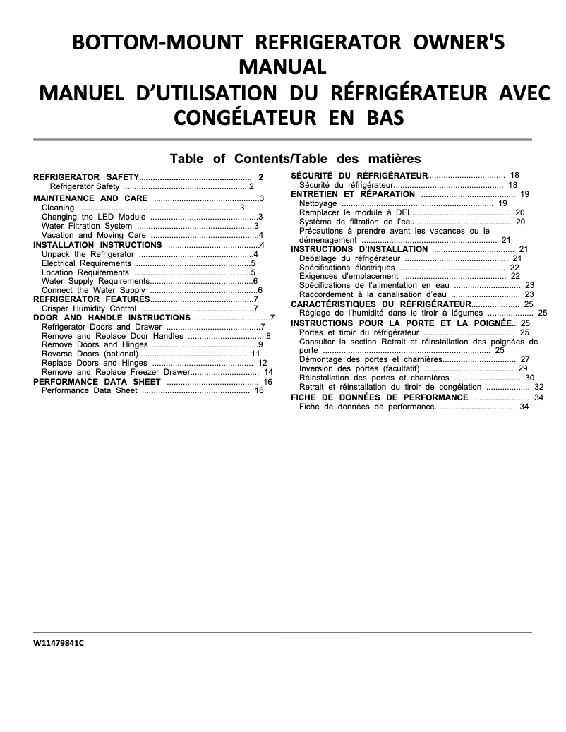 Page 1 de la notice Guide d'installation Maytag MFF2258FE