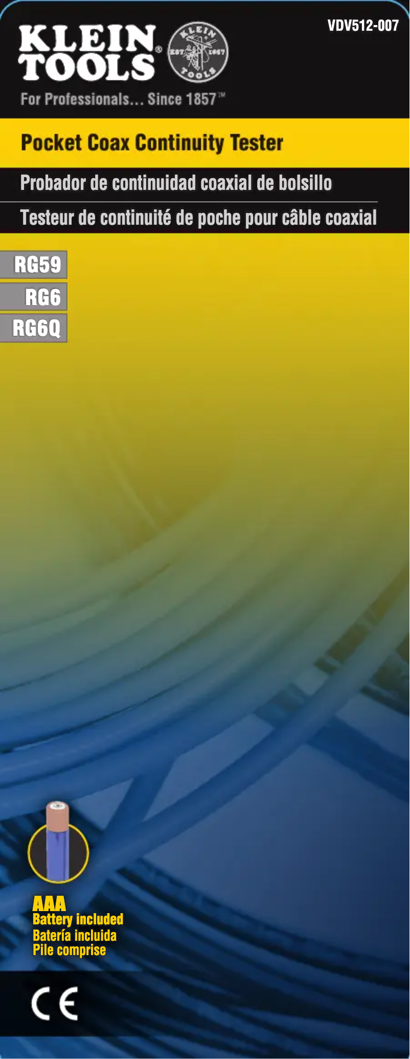 Image de la première page du manuel de l'appareil VDV512-007