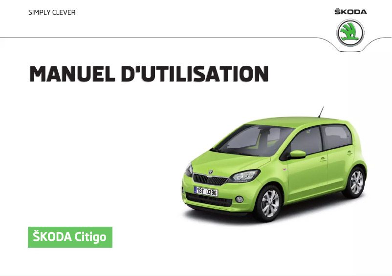 Page 1 de la notice Manuel utilisateur Skoda Citigo (2016)
