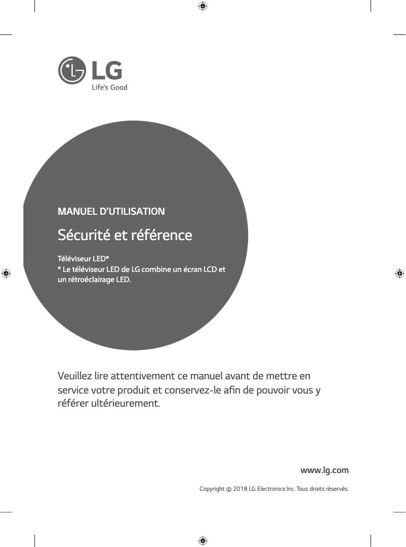Page n°1 - Manuel utilisateur LG 65UK6700PVD