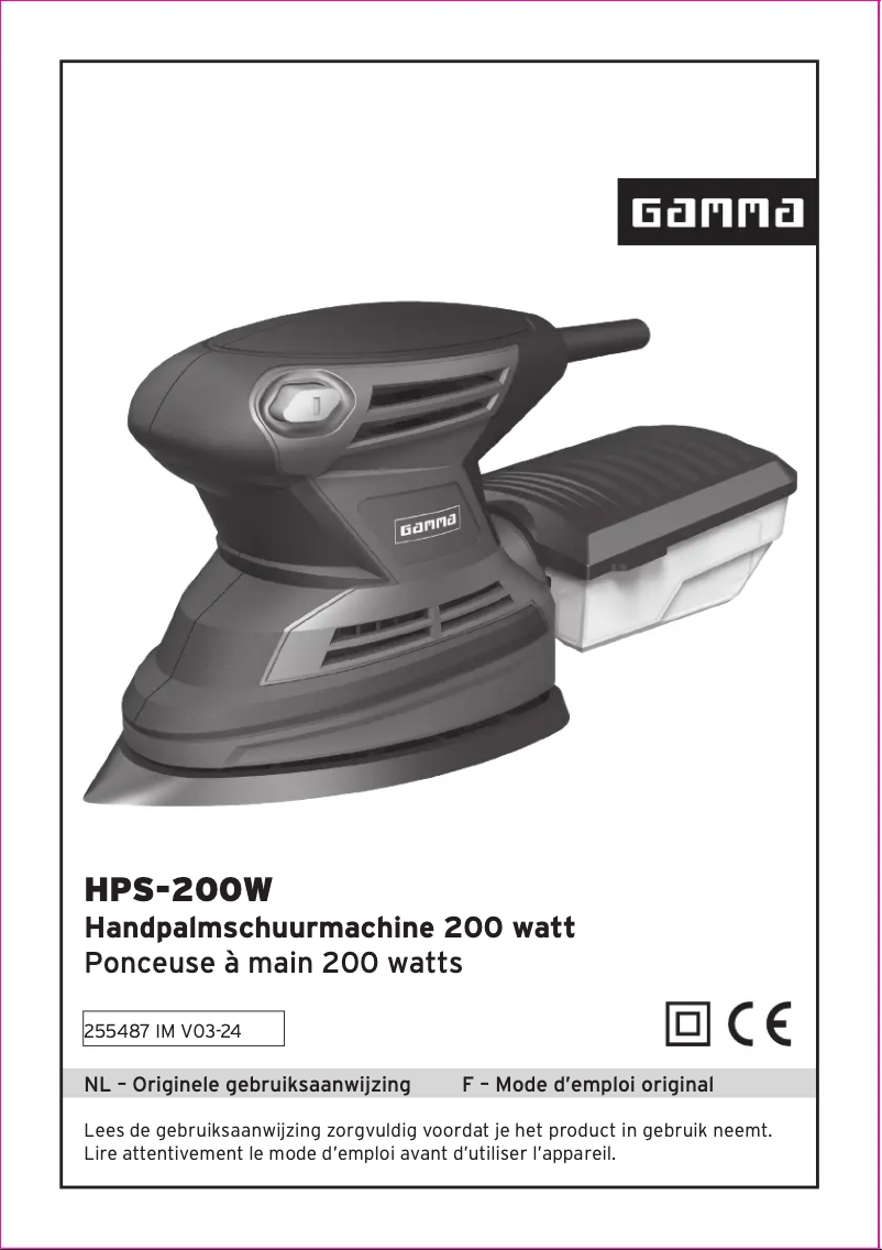 Page n°1 - Manuel utilisateur Gamma HPS-200W
