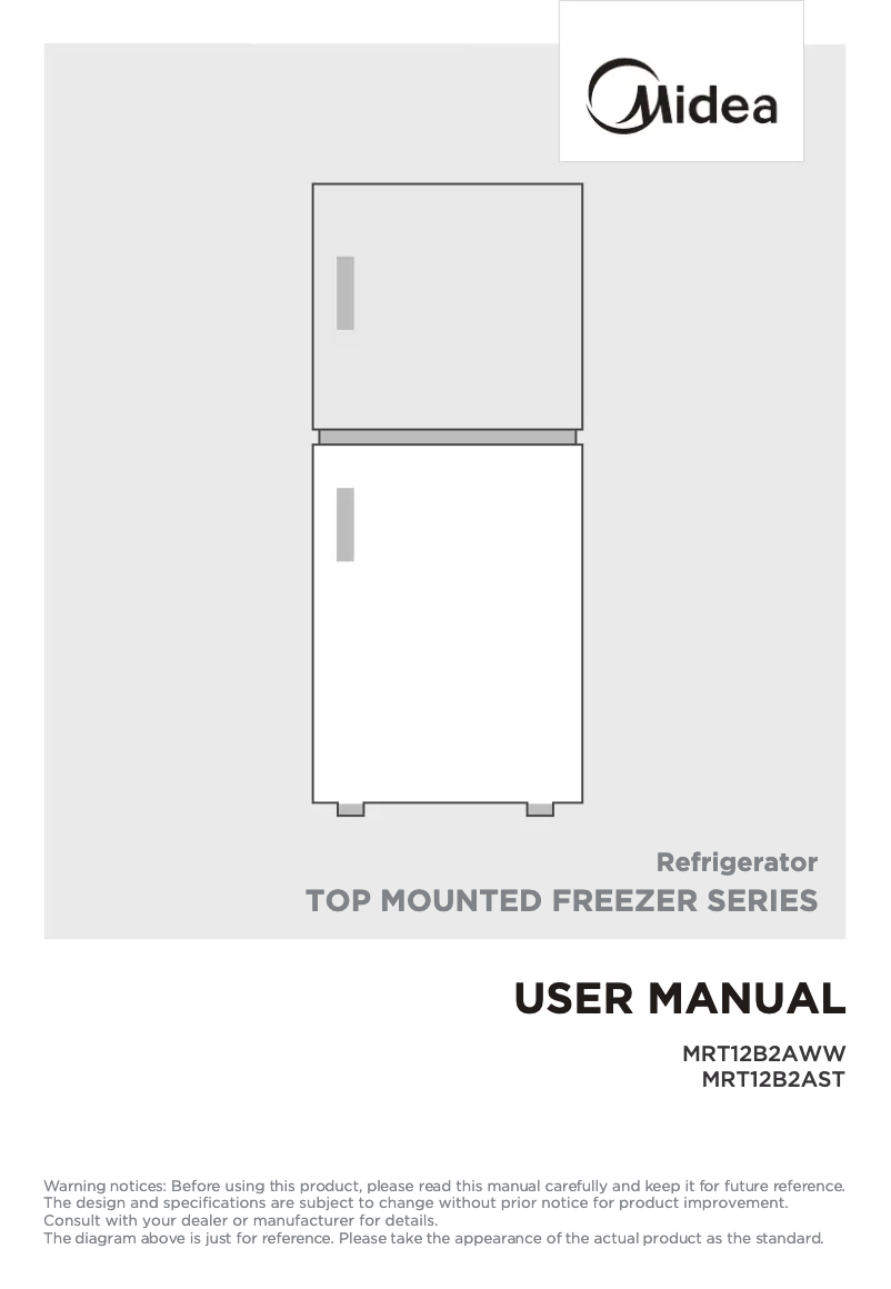 Page n°1 - Manuel utilisateur Midea MRT12B2AST