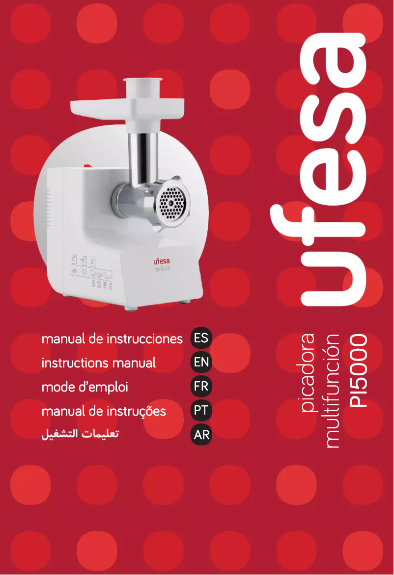 Page n°1 - Manuel d'utilisation et d'entretien Ufesa PI5000
