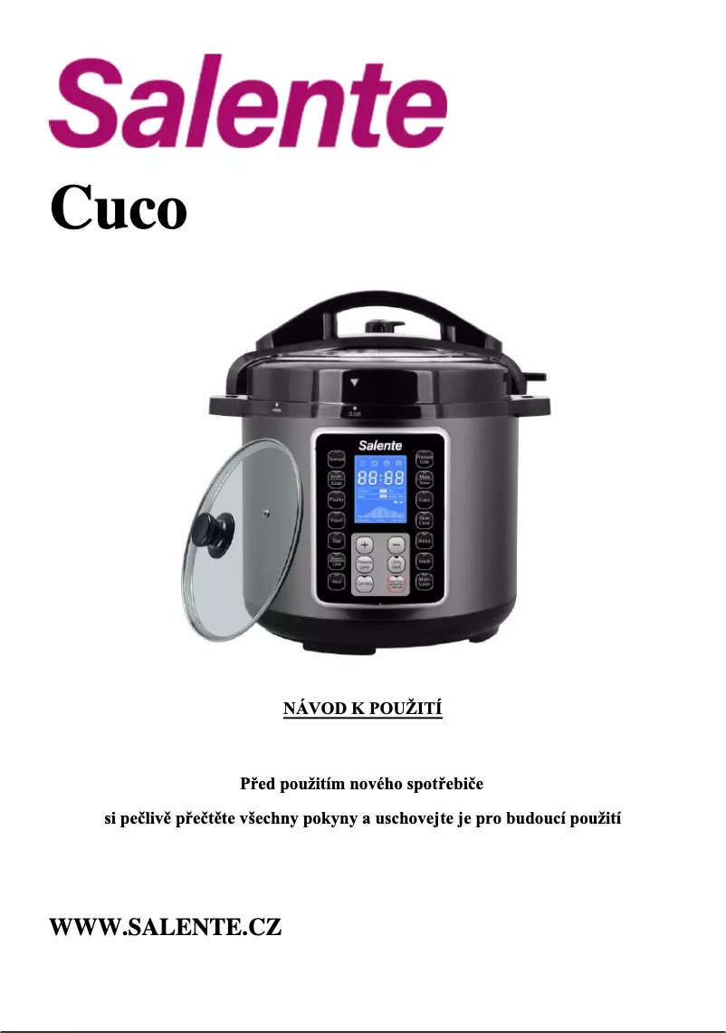Page n°1 - Manuel utilisateur Salente Cuco