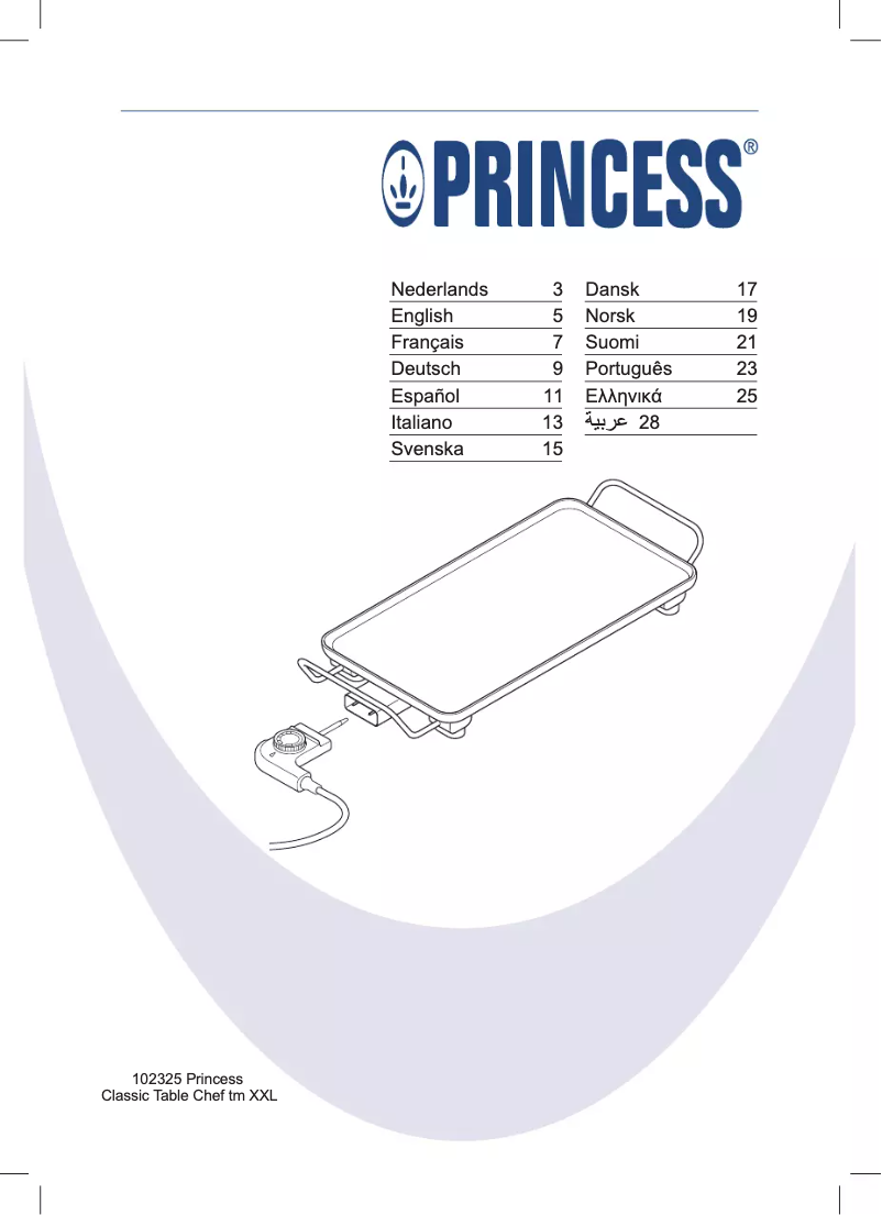 Imagen de la primera página del manual del dispositivo Table Chef Grill XXL 102325