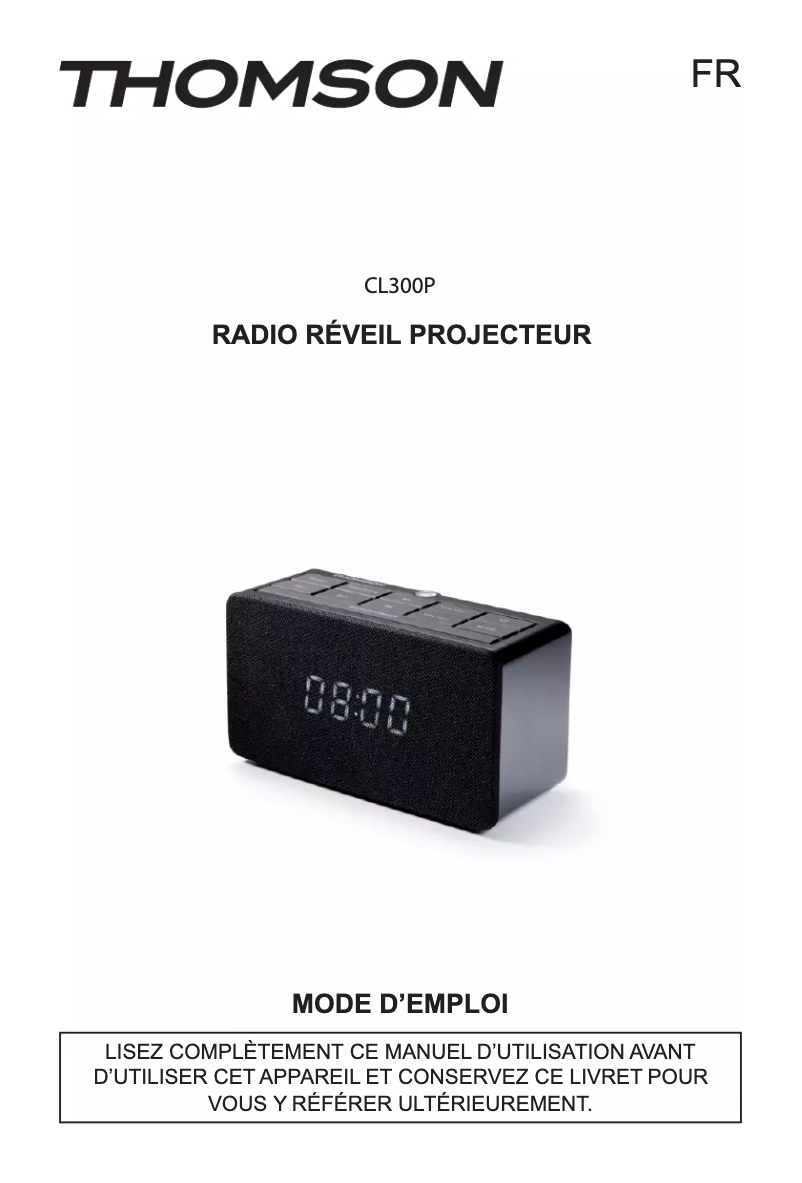 Page 1 de la notice Manuel utilisateur Bigben Interactive CL301P