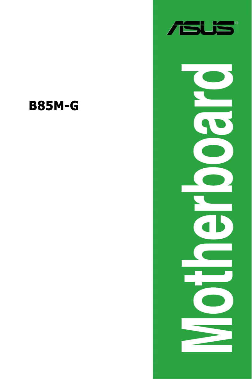 Page 1 de la notice Manuel utilisateur Asus B85M-G