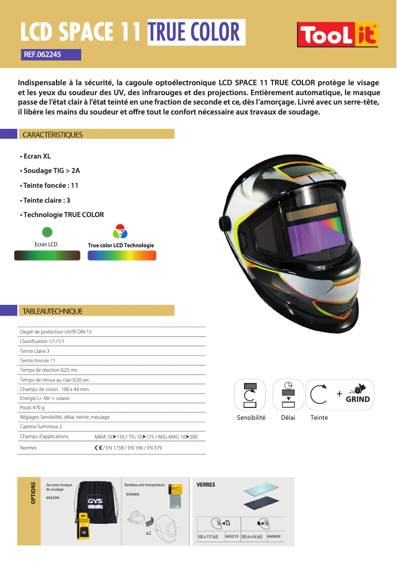 Image de la première page du manuel de l'appareil LCD Space 11