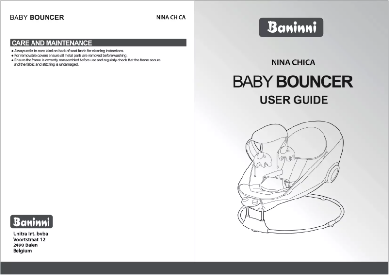 Page n°1 - Manuel utilisateur Baninni Relax Nina Chica