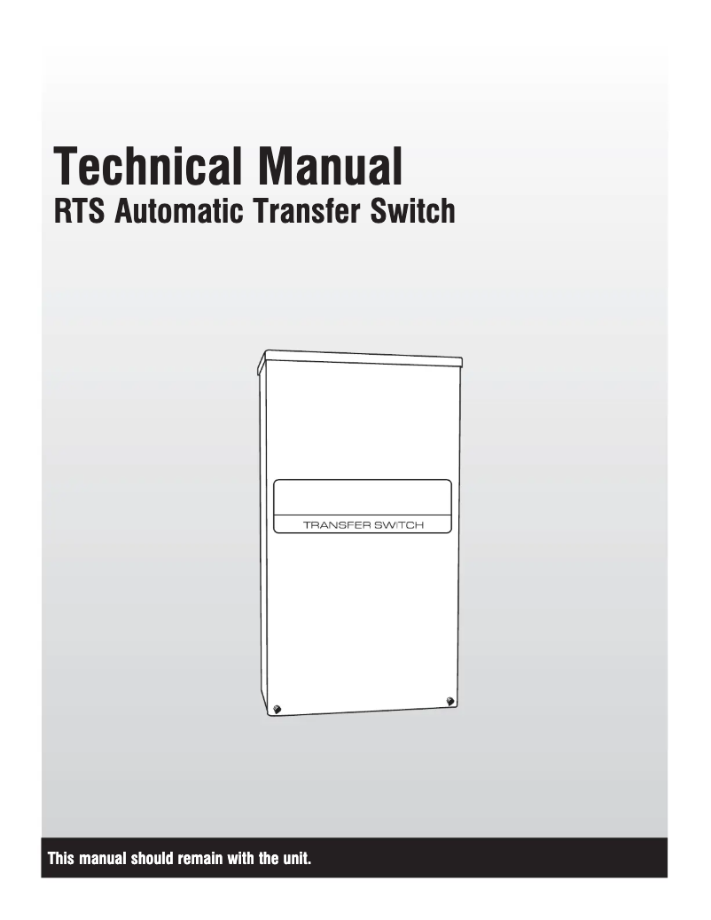 Image de la première page du manuel de l'appareil RTSN400K3