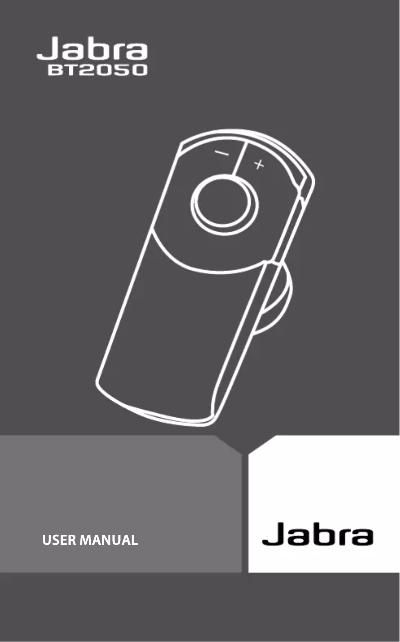 Image de la première page du manuel de l'appareil BT2050