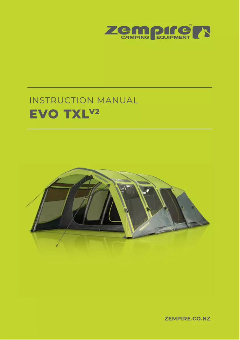 Página 1 del manual Manual de usuario Zempire Evo TXL V2