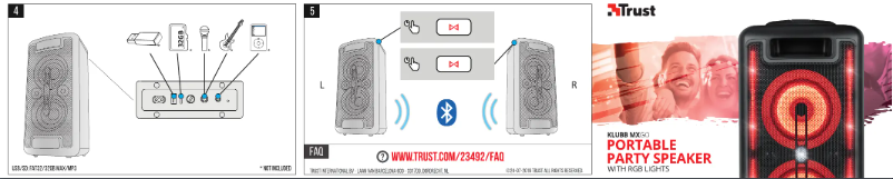 Page 1 de la notice Manuel utilisateur Trust Klubb MX GO