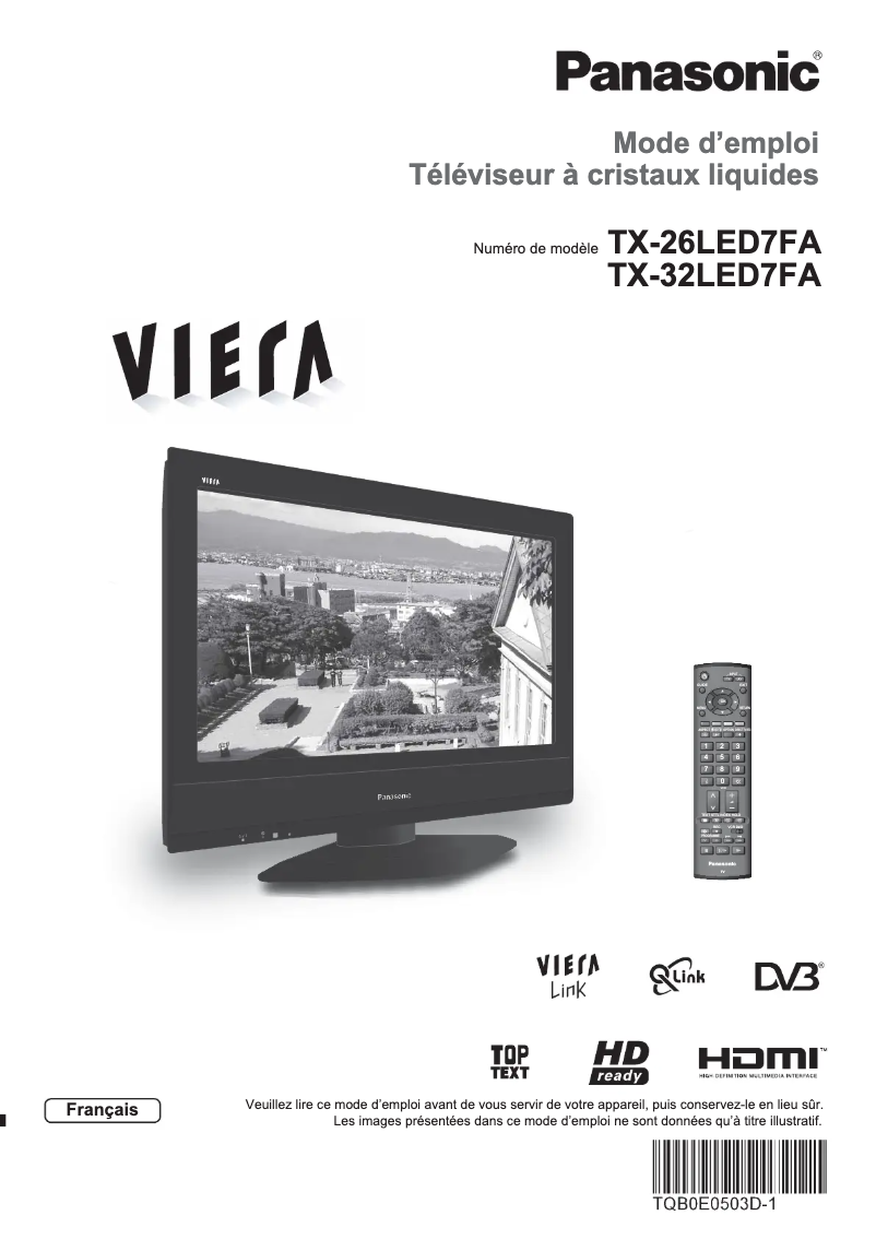 Página 1 del manual Manual de usuario Panasonic Viera TX-32LED7FA