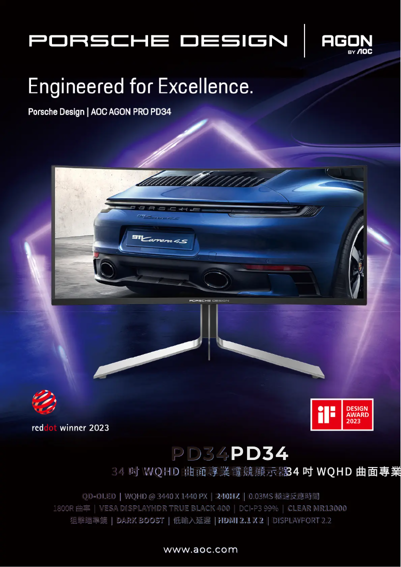 Image de la première page du manuel de l'appareil AGON Pro PD34