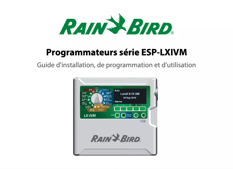 Page 1 de la notice Manuel utilisateur Rain Bird ESP-LXIVM