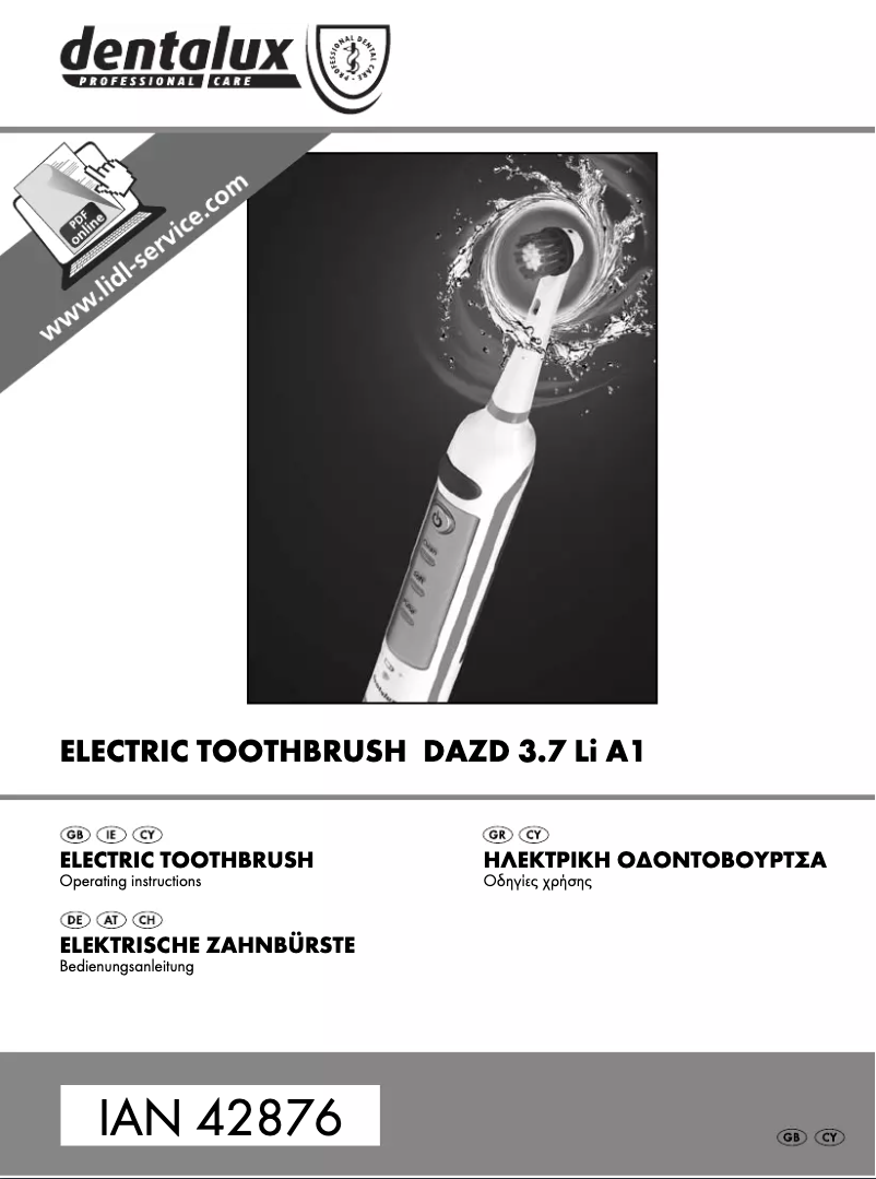 Image de la première page du manuel de l'appareil DAZD 3.7 Li A1