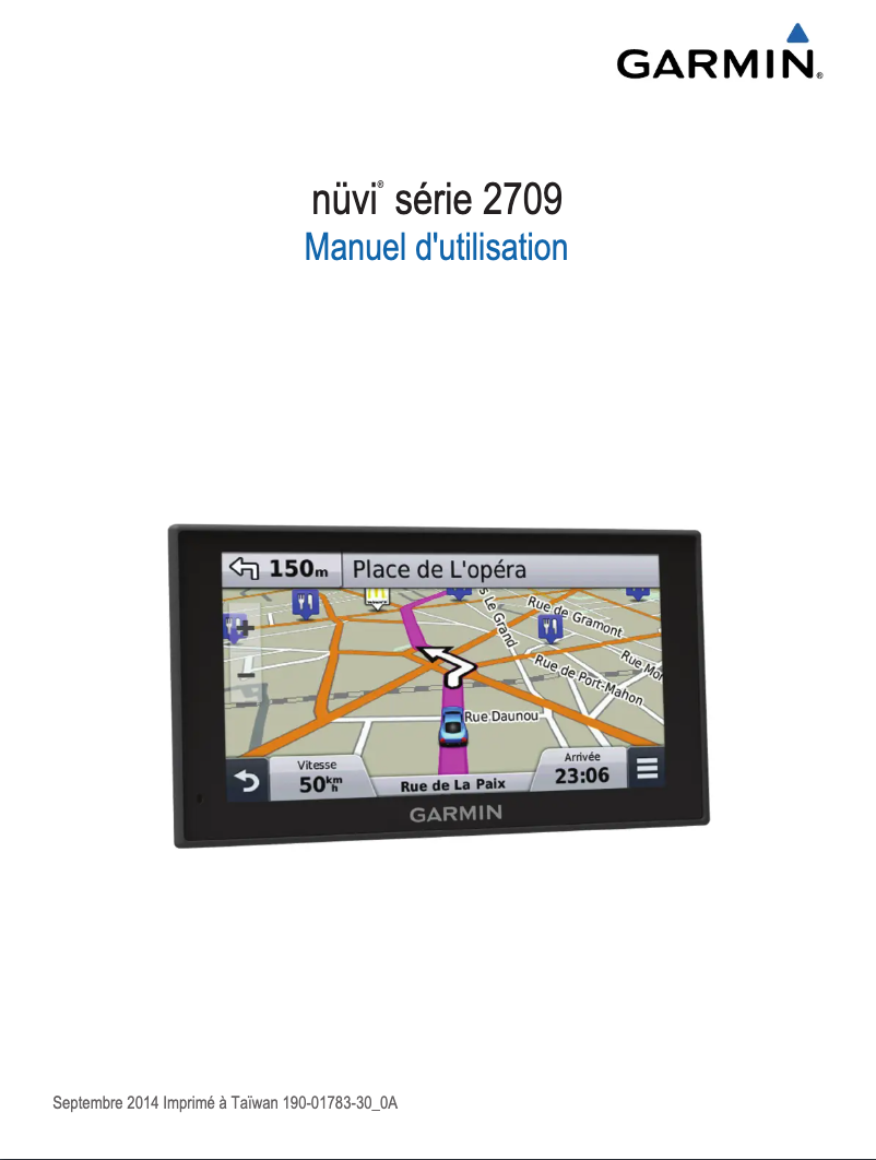 Page n°1 - Mode d'emploi Garmin Nüvi 2789LMT