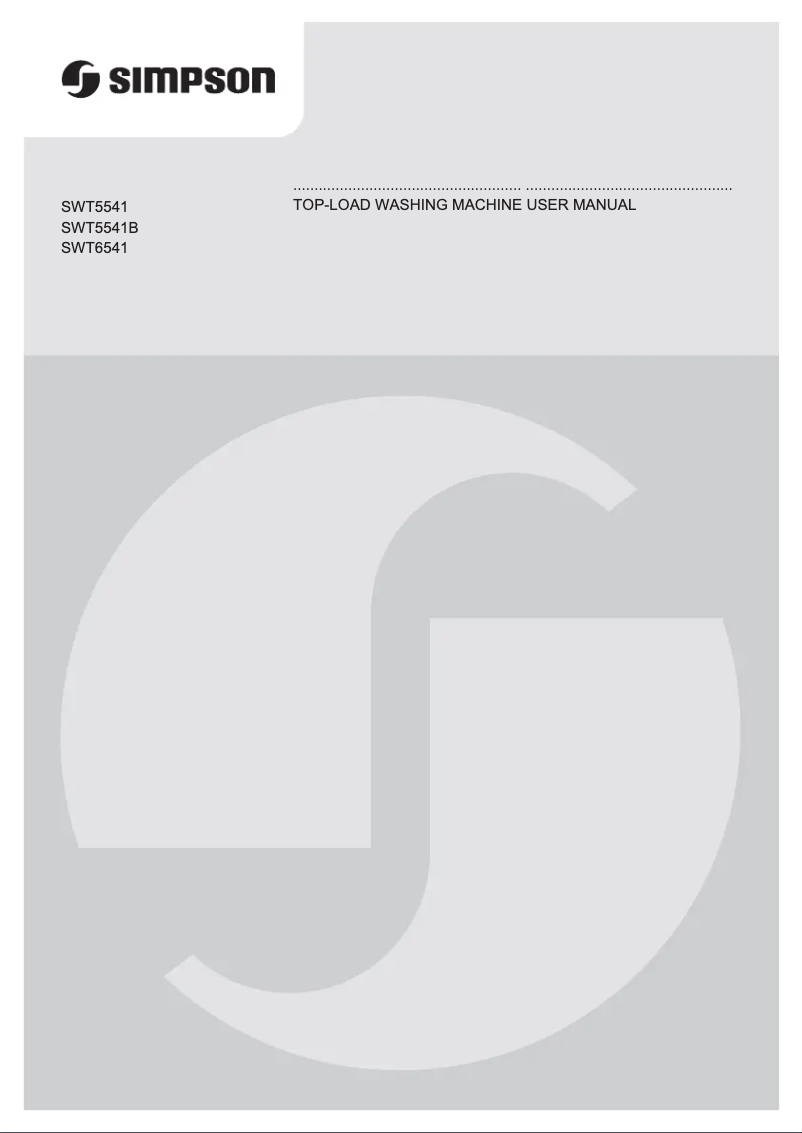 Page 1 de la notice Manuel utilisateur Simpson SWT6541
